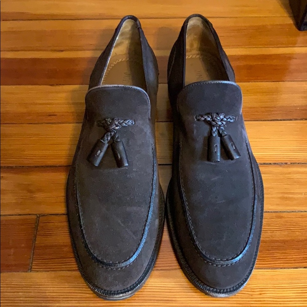 Jimmy Choo Hamilton Suede Tassel Loafers